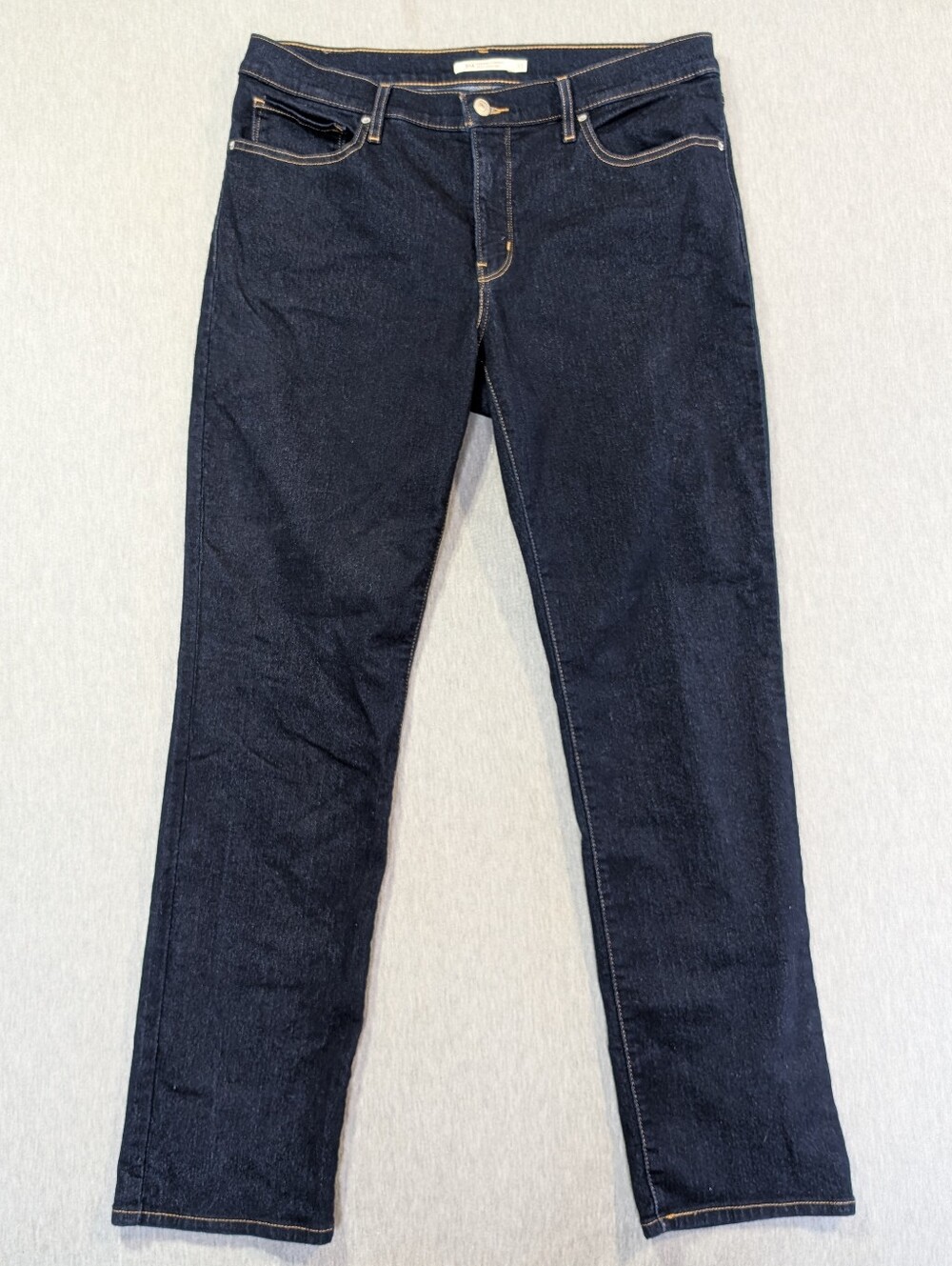 Levi's 314 Shaping Straight Jeans Women's 33 X 32 Dark Wash Blue